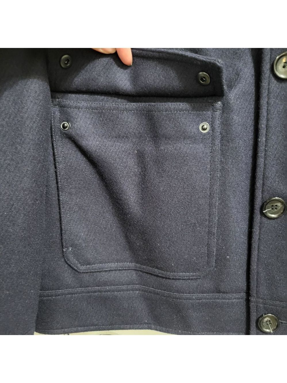 Men's Andrew Marc Navy Wool Blend Jacket XL - Picture 5 of 8
